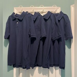 The Children Place Boys Uniform Polo Blue (4 polos) Size XL (14-16)